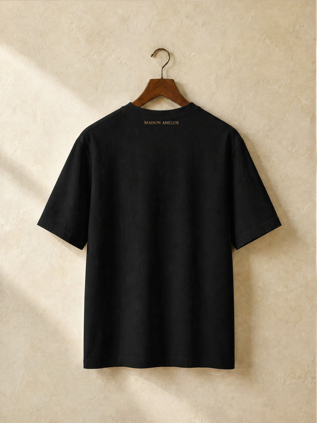 Le T-Shirt Lourd Homme — Black — Back