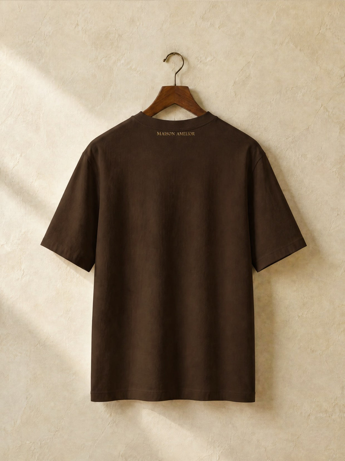 Le T-Shirt Lourd Homme — Brown — Back