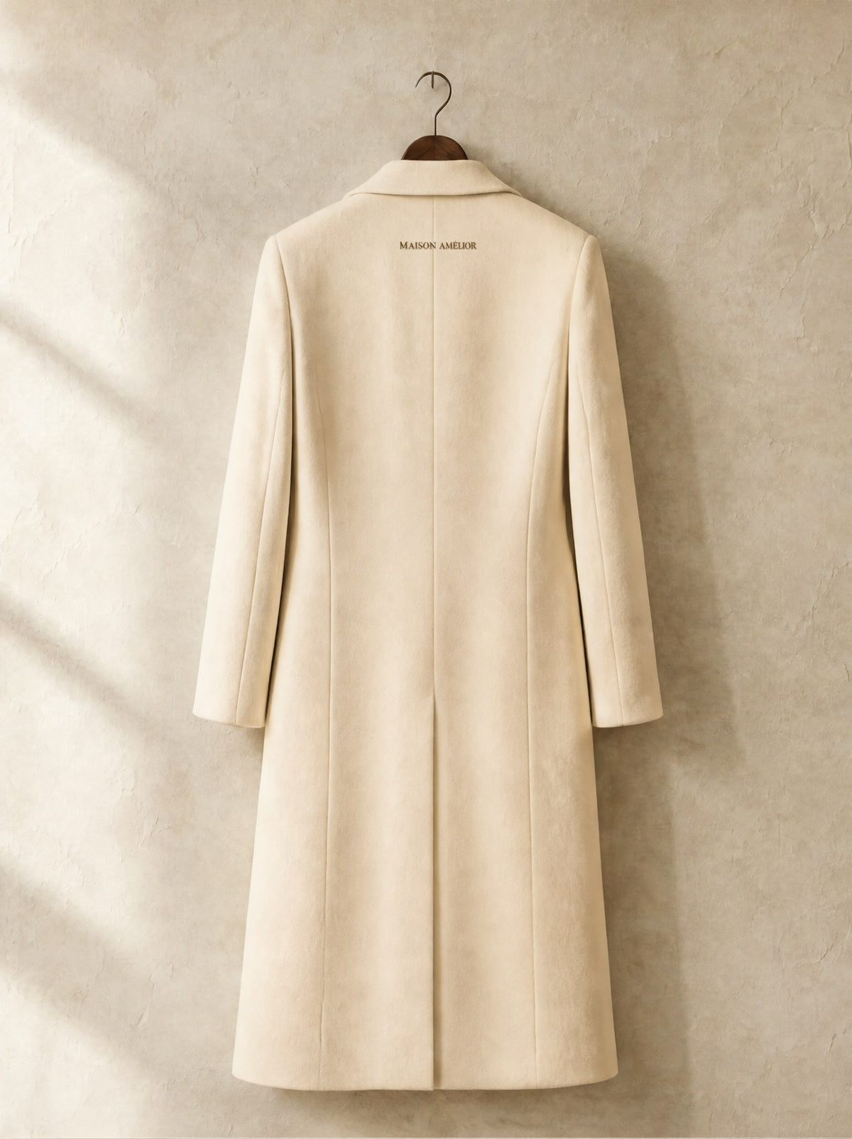Le Manteau Croisé — Cream — Back