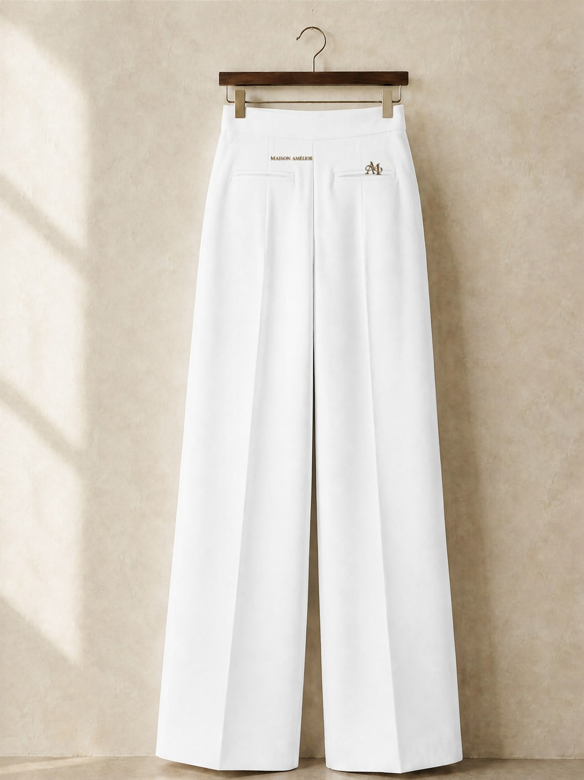 Le Pantalon Large — White — Back