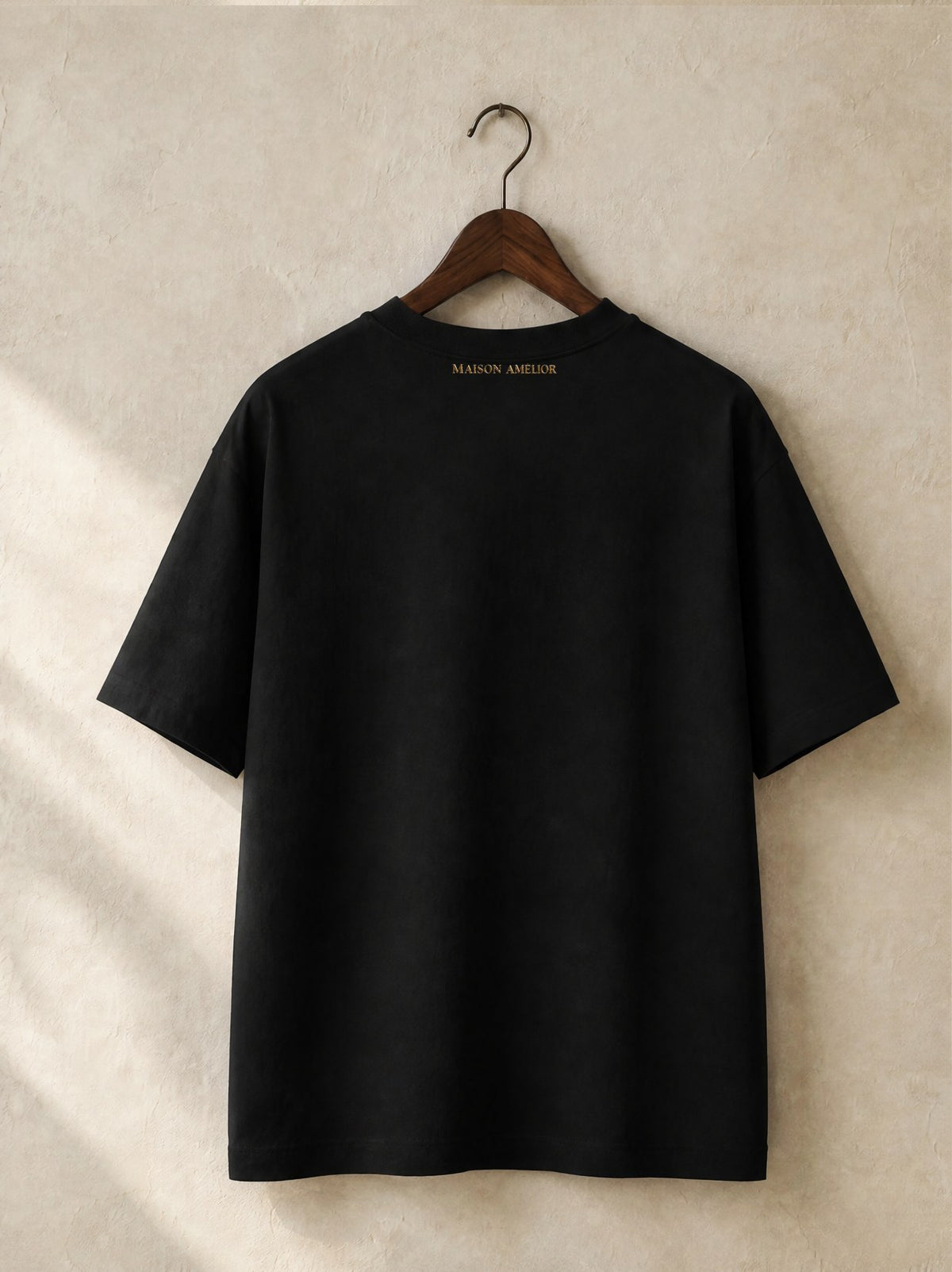 Le T-Shirt Lourd Femme — Black — Back