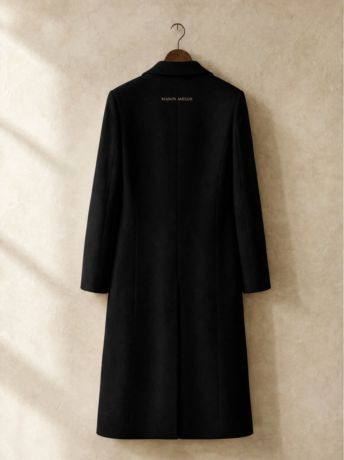 Le Manteau Croisé — Black — Back