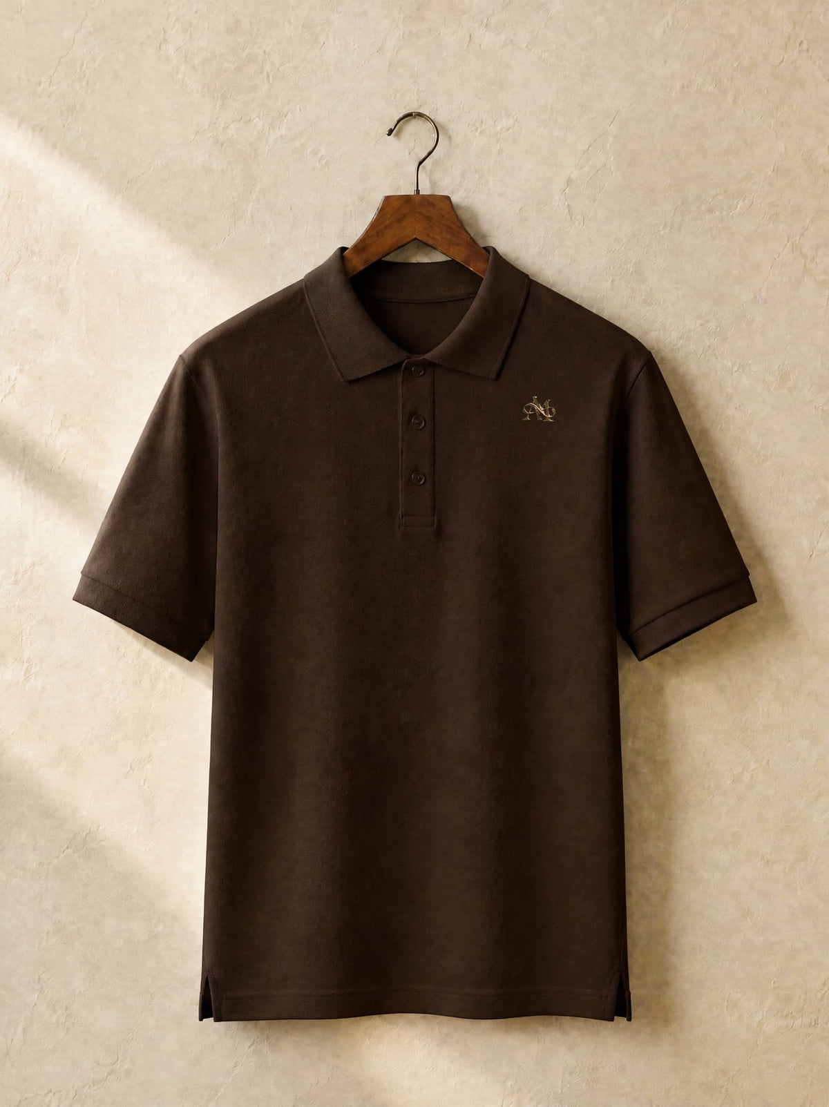 Le Polo Piqué Homme — Brown