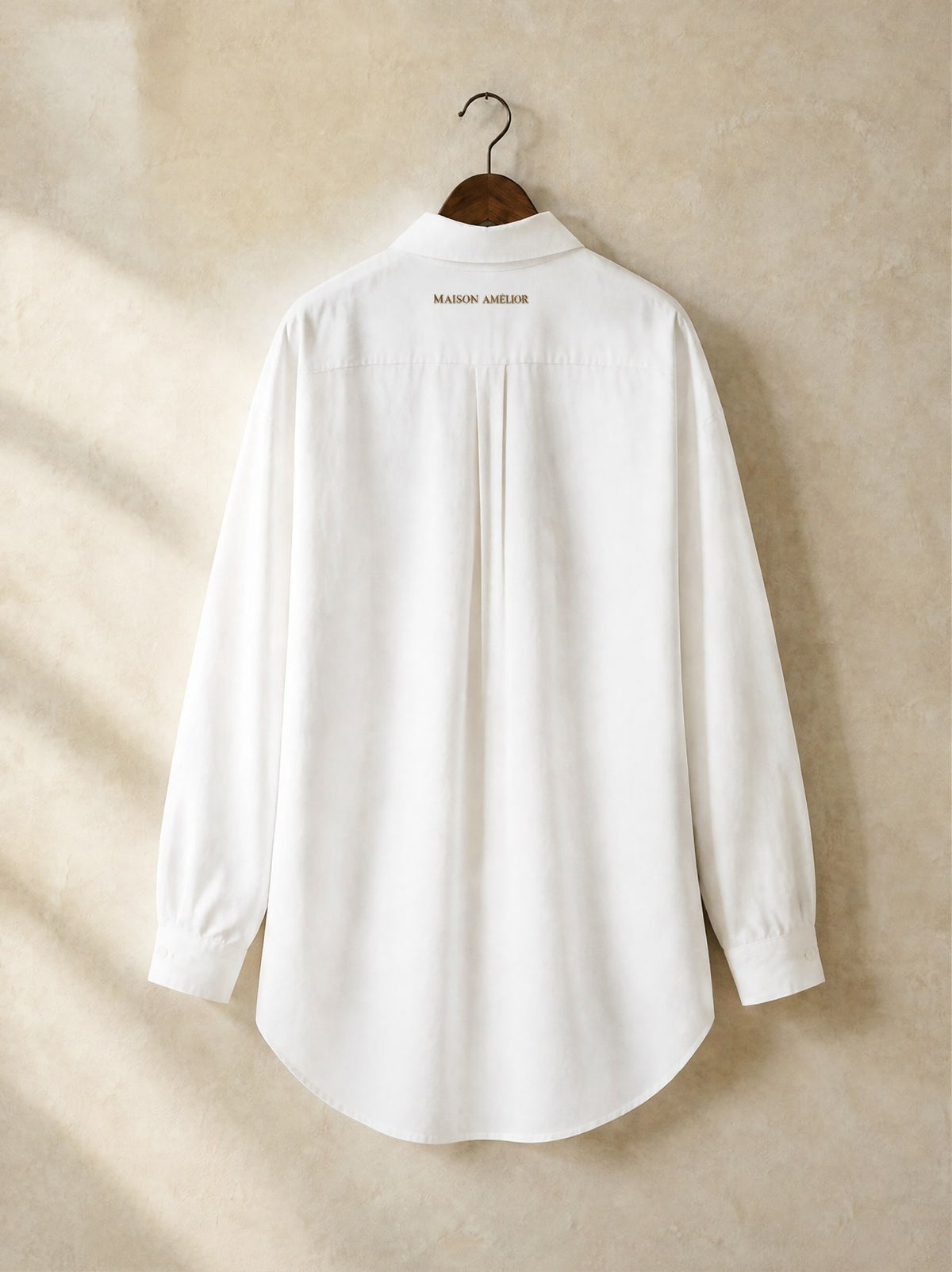 La Chemise Oversize — White — Back