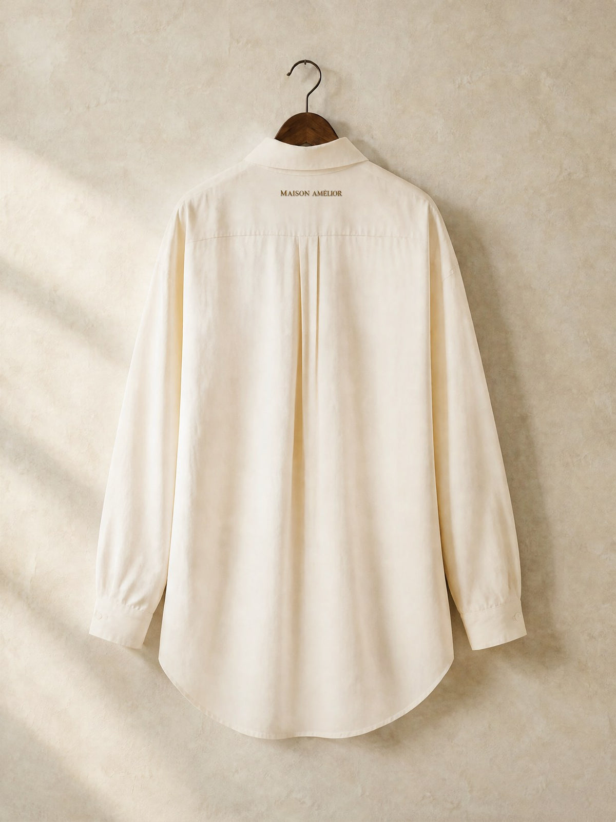 La Chemise Oversize — Cream — Back