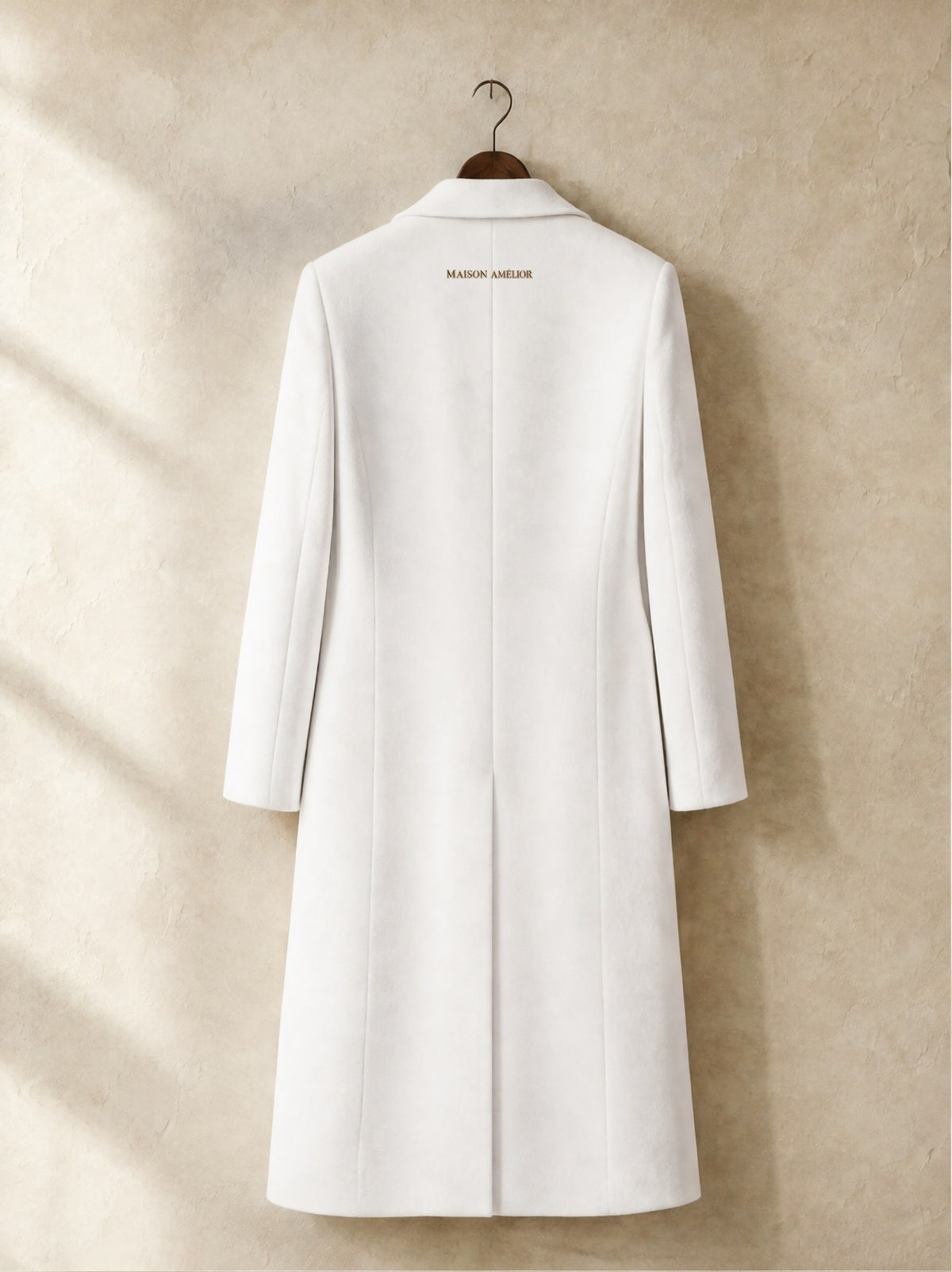 Le Manteau Croisé — White — Back