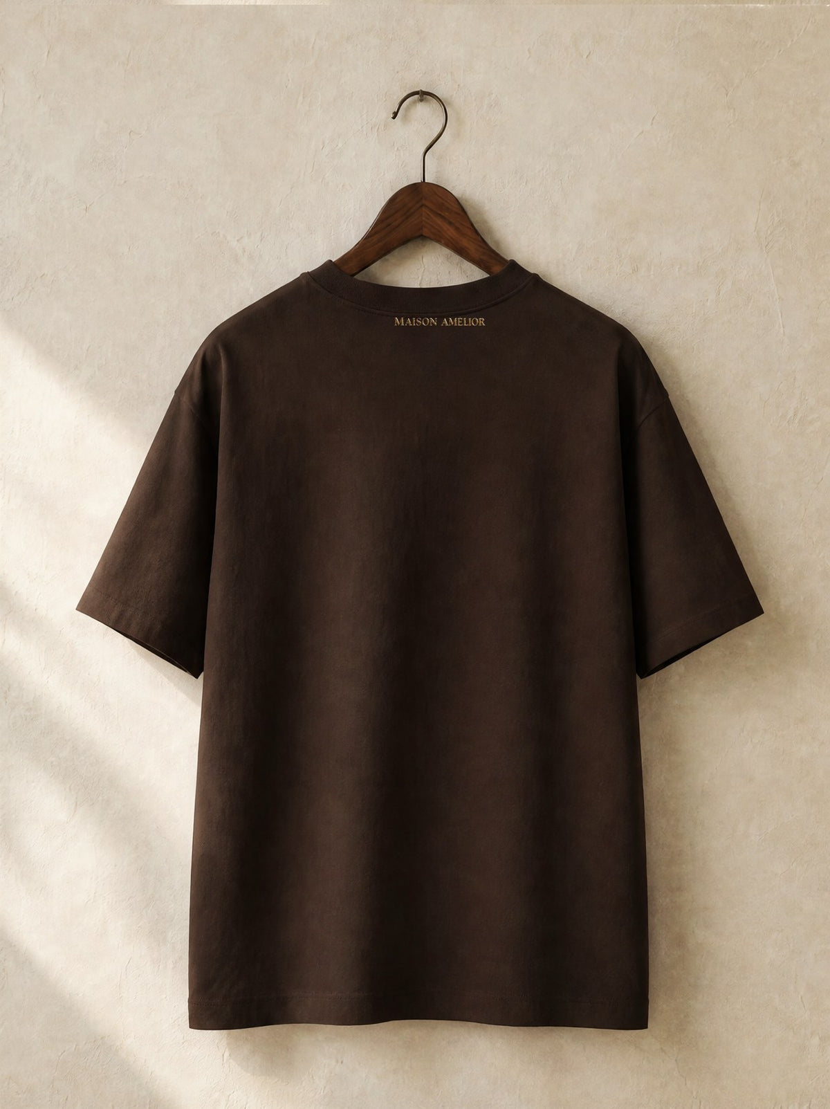 Le T-Shirt Lourd Femme — Brown — Back
