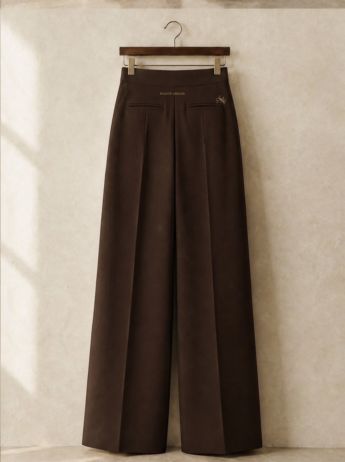Le Pantalon Large — Brown — Back