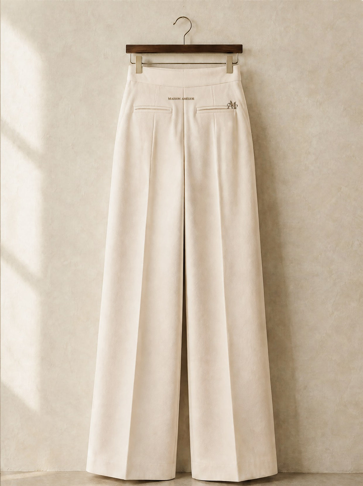 Le Pantalon Large — Cream — Back