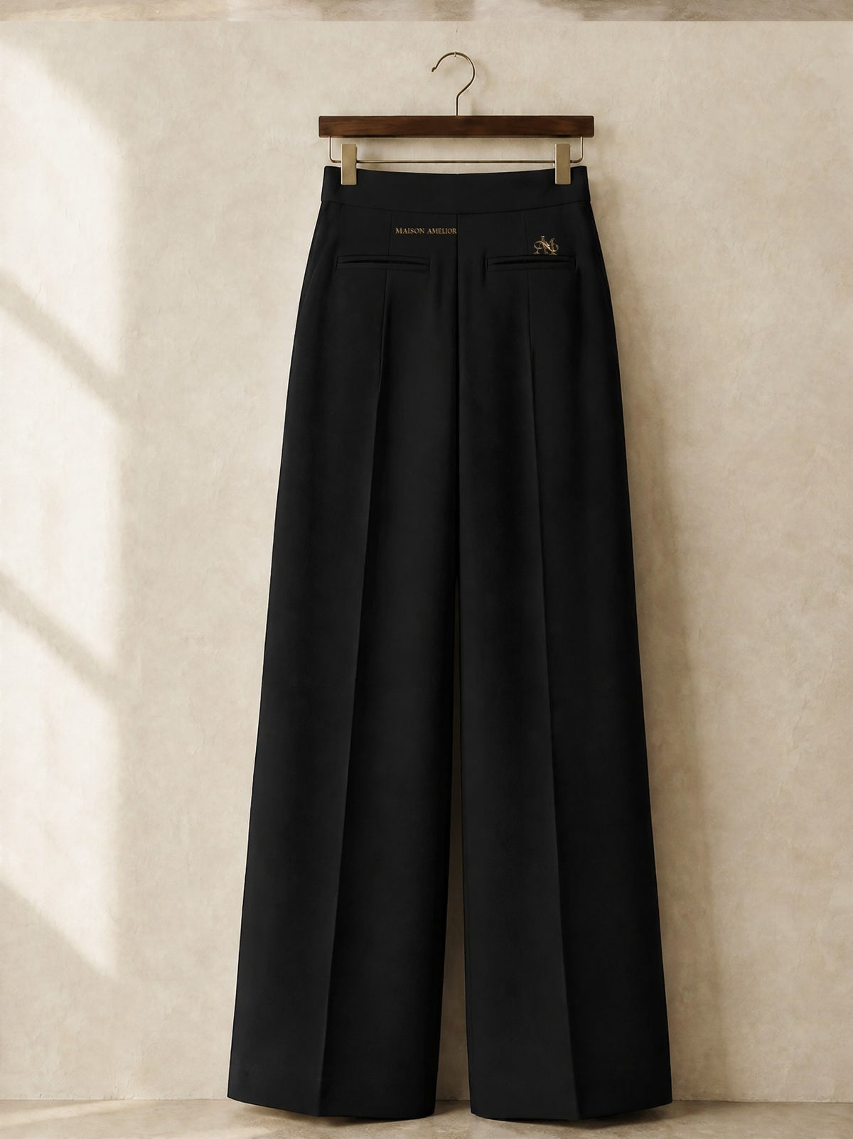 Le Pantalon Large — Black — Back